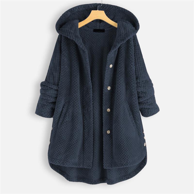 Jesse | Winter Hooded Double-faced Fleece Coat
