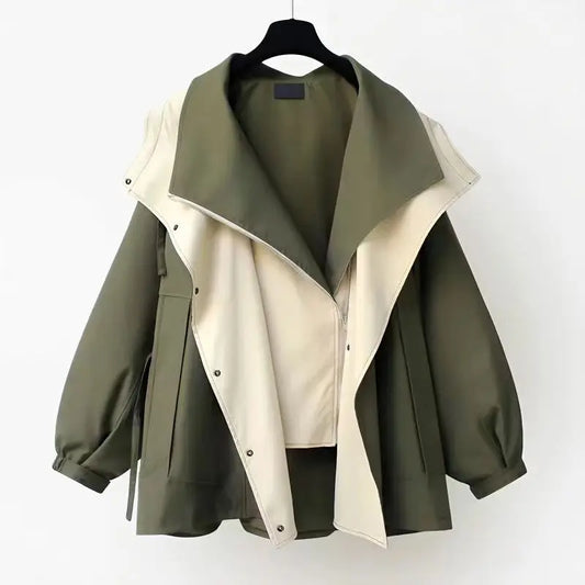 Clemence | Trendy Hooded Windbreaker Coat