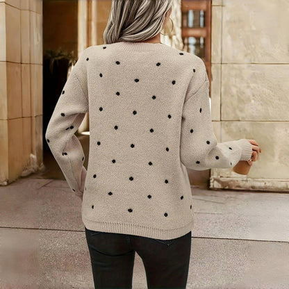 Noella | Polka Dot Knitted Sweater