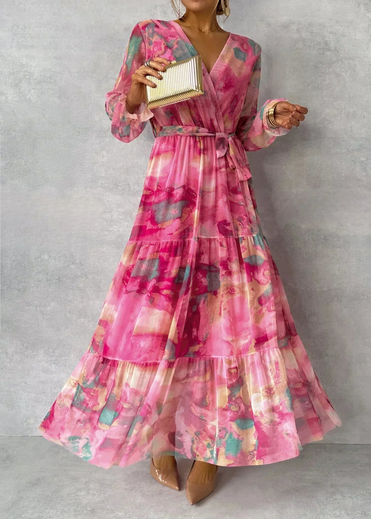 Mollie | Floral Wrap Maxi Dress