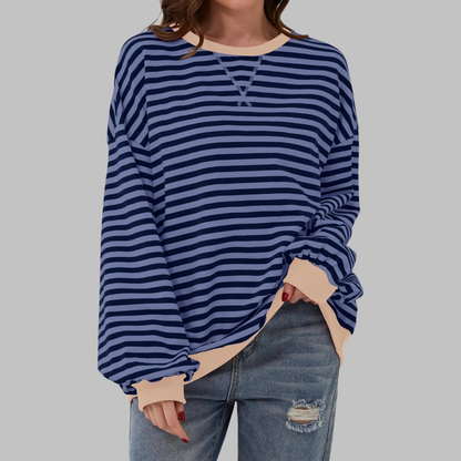 Charis | Casual Striped Sweatshirt
