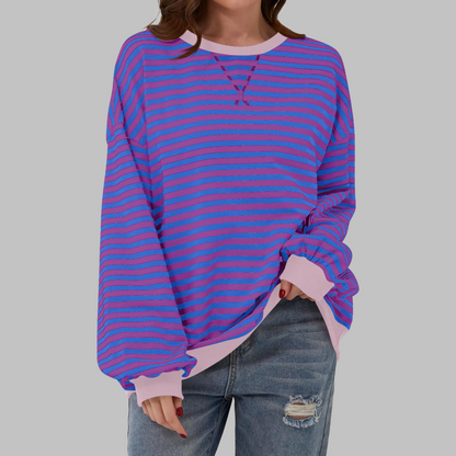 Charis | Casual Striped Sweatshirt
