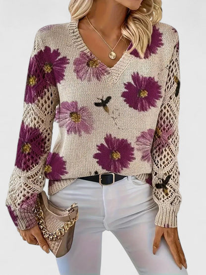 Kaiti | Elegant Floral Sweater
