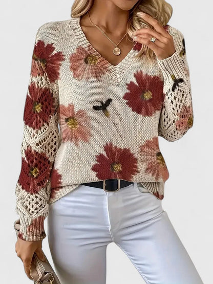 Kaiti | Elegant Floral Sweater