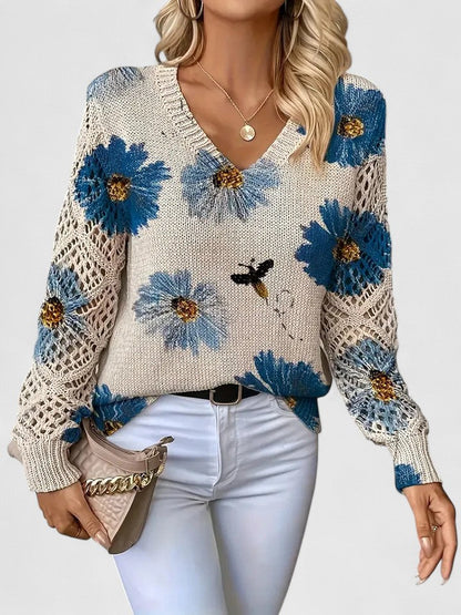 Kaiti | Elegant Floral Sweater