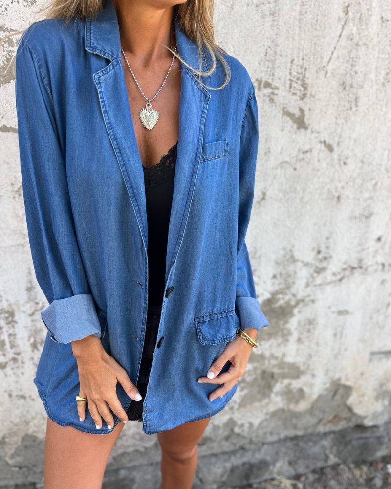 Flurina | Casual Denim Blazer