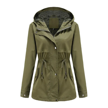 Lydia | Hooded Windbreaker Waterproof Coat