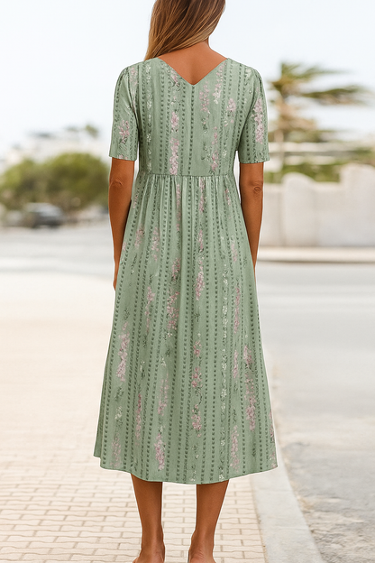 Philomene | Midi Dress with Flattering Tummy Coverage
