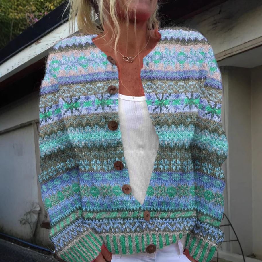 Cathrin | Printed Cardigan